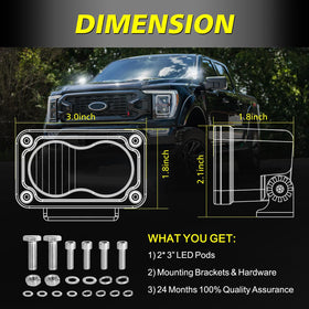 AKD Part close-up of CREE LED array highlighting durable optics and clarity