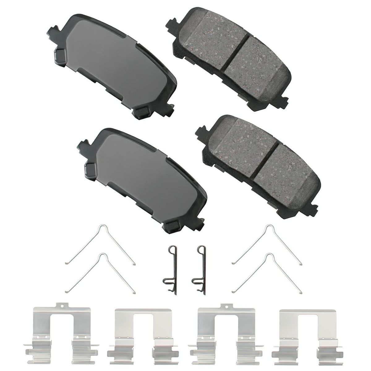 Akebono ACT1281 front packaging showing product and brand, highlighting quality and fit