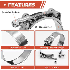 AKIHISA detailed T-bolt head for reliable tightening and uniform pressure