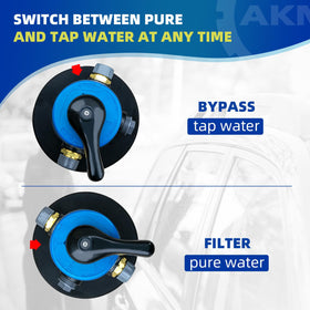 AKM bypass valve detail with handle to save resin and simplify switching