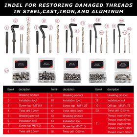 AKM insert close-up highlighting precision helicoil coils for durable thread strength