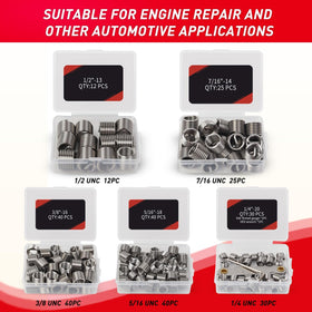 AKM thread gauge and inserts displaying size verification for accurate repairs