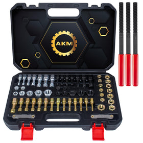AKM thread restorer kit front packaging showing complete set and label benefits