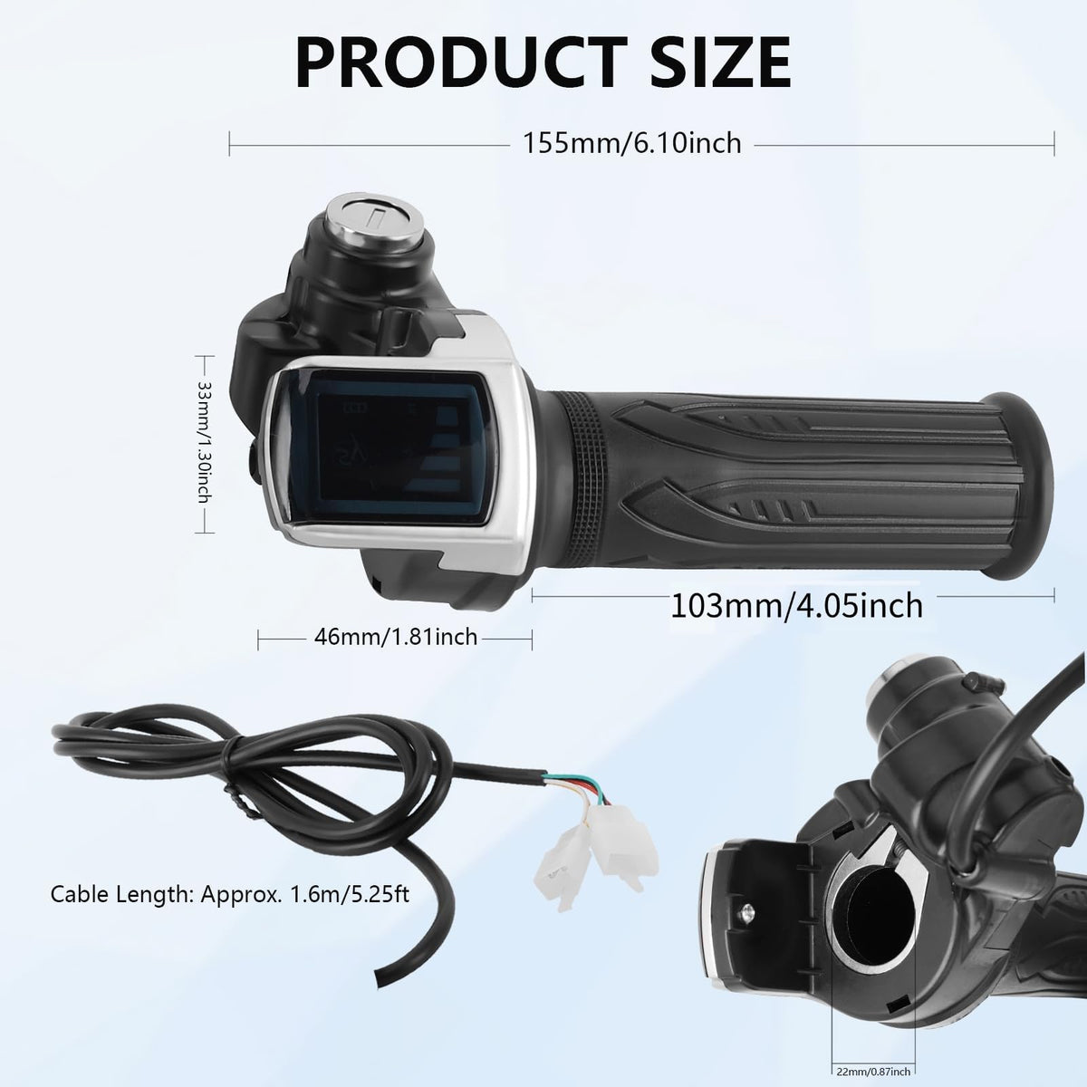 Akozon installed on scooter handlebar demonstrating ergonomic placement and ease of use