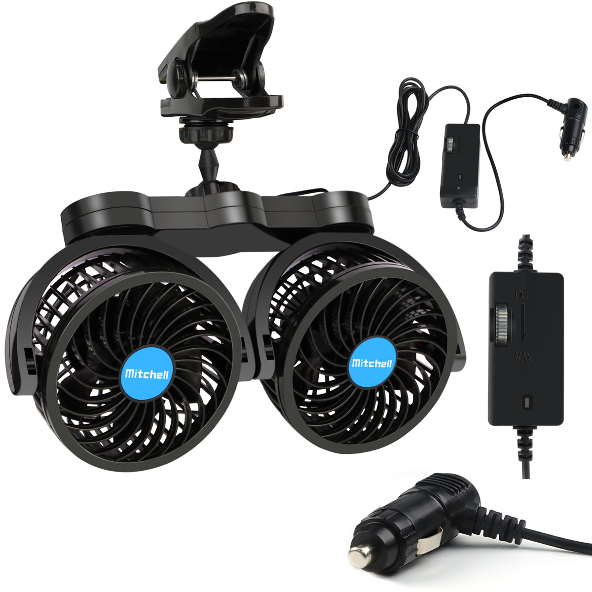 Alagoo front view showing dual heads and compact housing for versatile cooling
