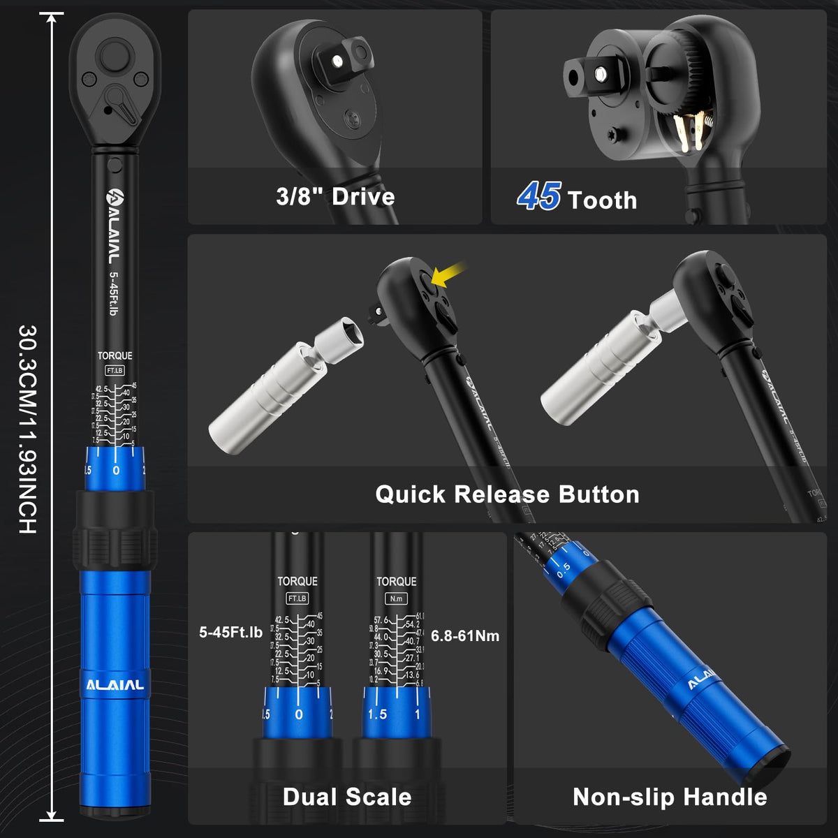 ALAIAL kit next to ruler showing scale and compact storage advantage