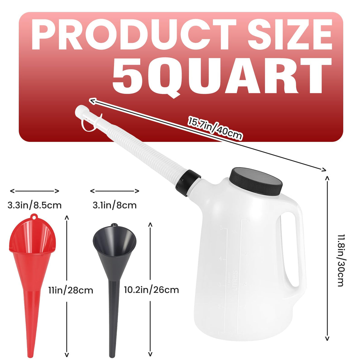 ALAYGO retractable spout extended, demonstrating leak‑free pouring advantage