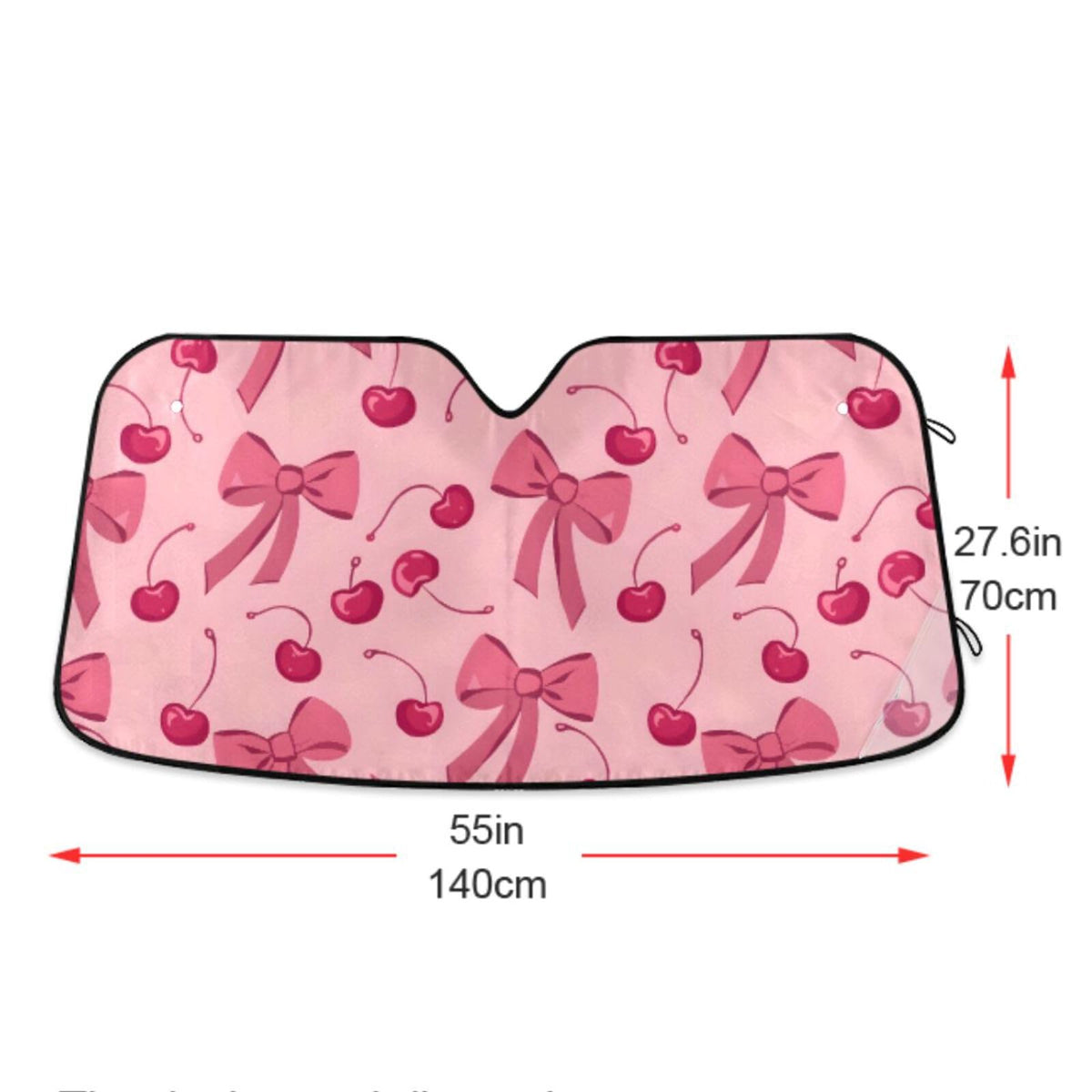 ALAZA Bow Cherry Pink close-up of bubble foil texture protecting against heat
