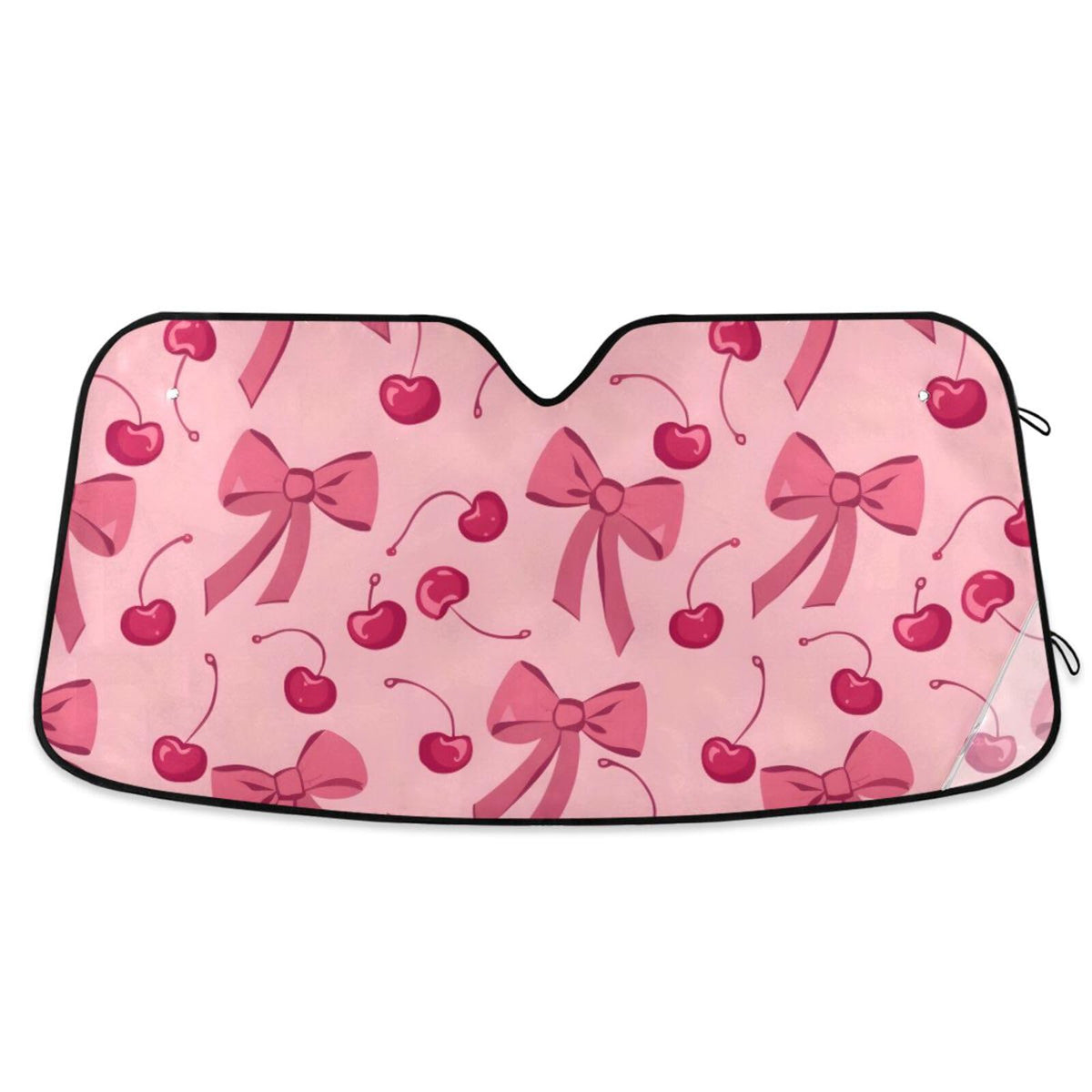 ALAZA Bow Cherry Pink reflective backside showing aluminum layer that blocks UV