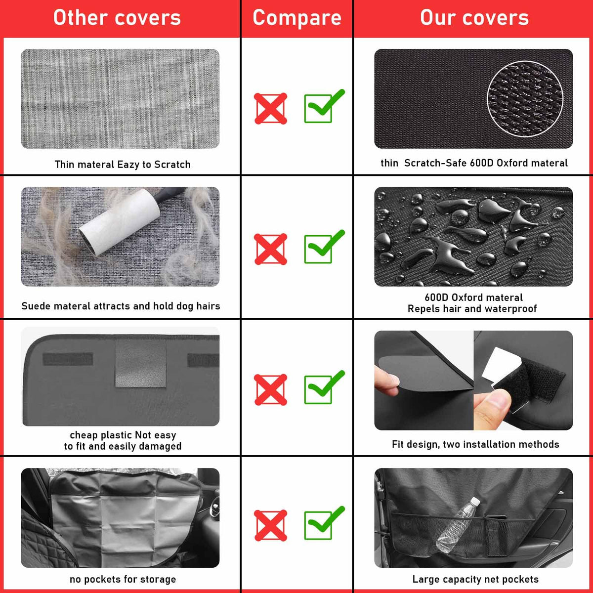ALEIFLE door protector installed on car door protecting finish from paws