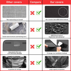 ALEIFLE door protector installed on car door protecting finish from paws