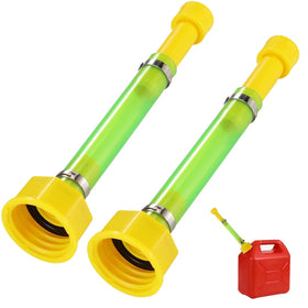 Alepoeza front view of two yellow replacement spouts showing full kit benefit