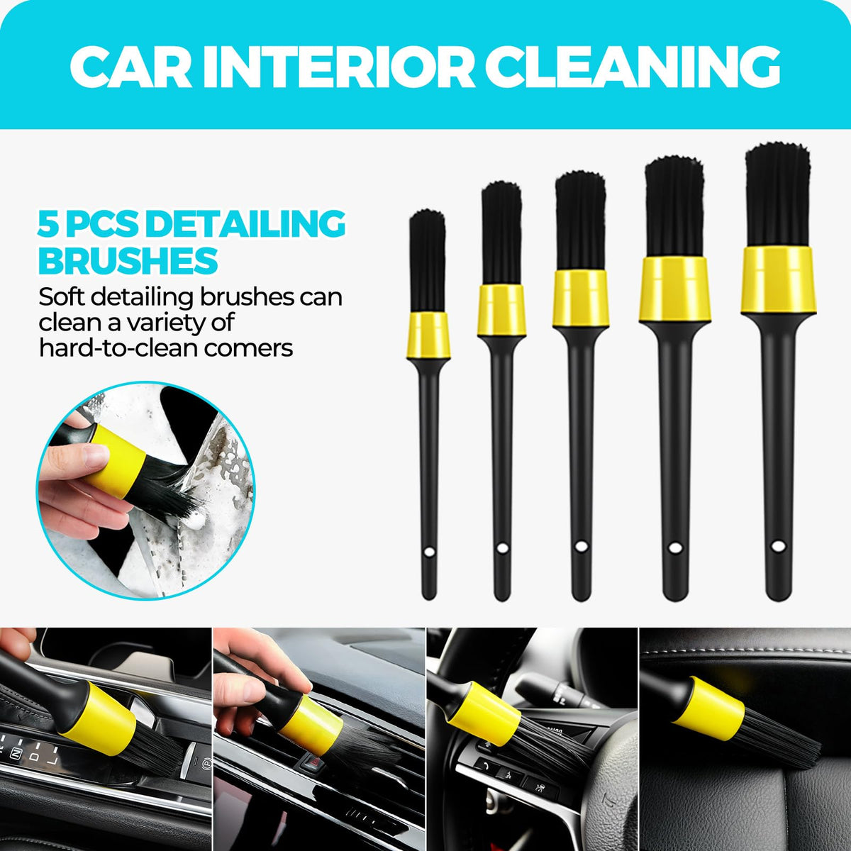 ALFLOD extendable duster in use on a windshield offering safer high-reach cleaning