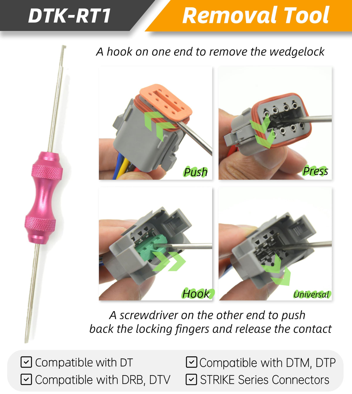 ALFOCI dual-end depinning tool close-up for safe terminal removal