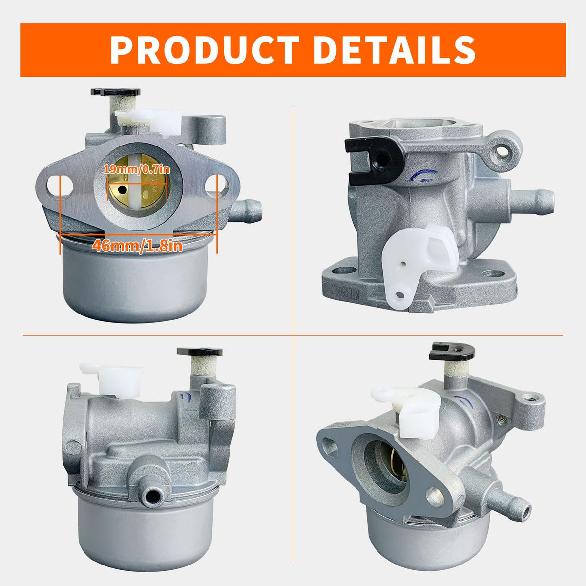 ALFUL carburetor close-up of throttle and choke linkage for reliable operation