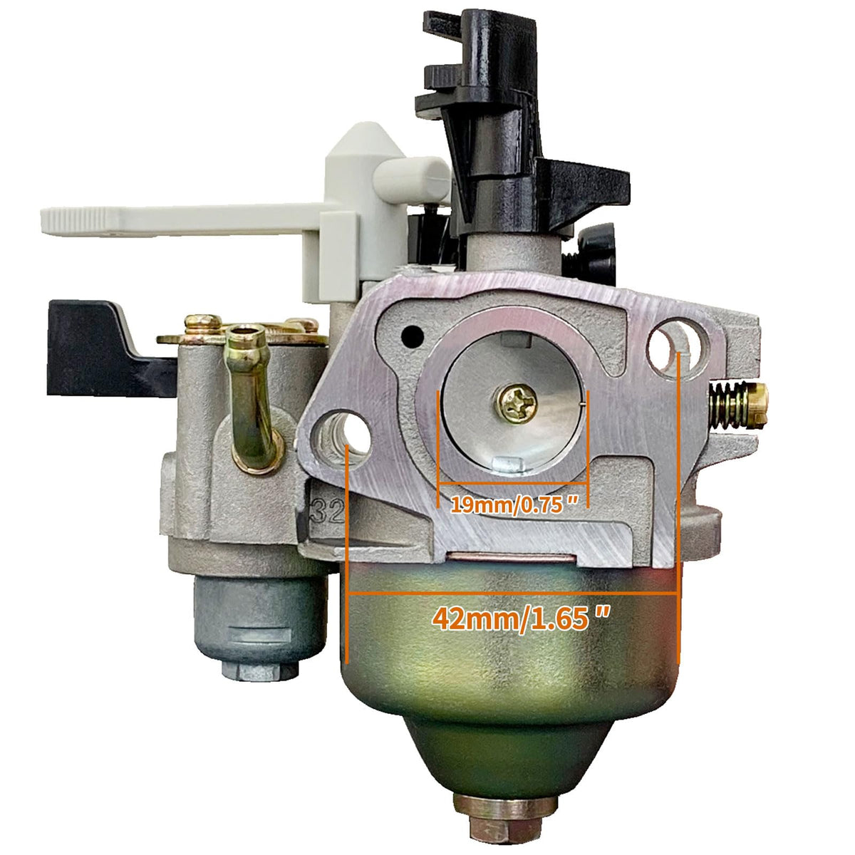 ALFUL carburetor spark plug and insulator closeup showing included parts for sealing