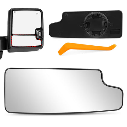 Algrix passenger mirror front showing fit and finish for Silverado Sierra