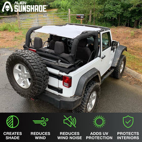 Alien Sunshade close-up mesh texture highlighting breathable sun protection