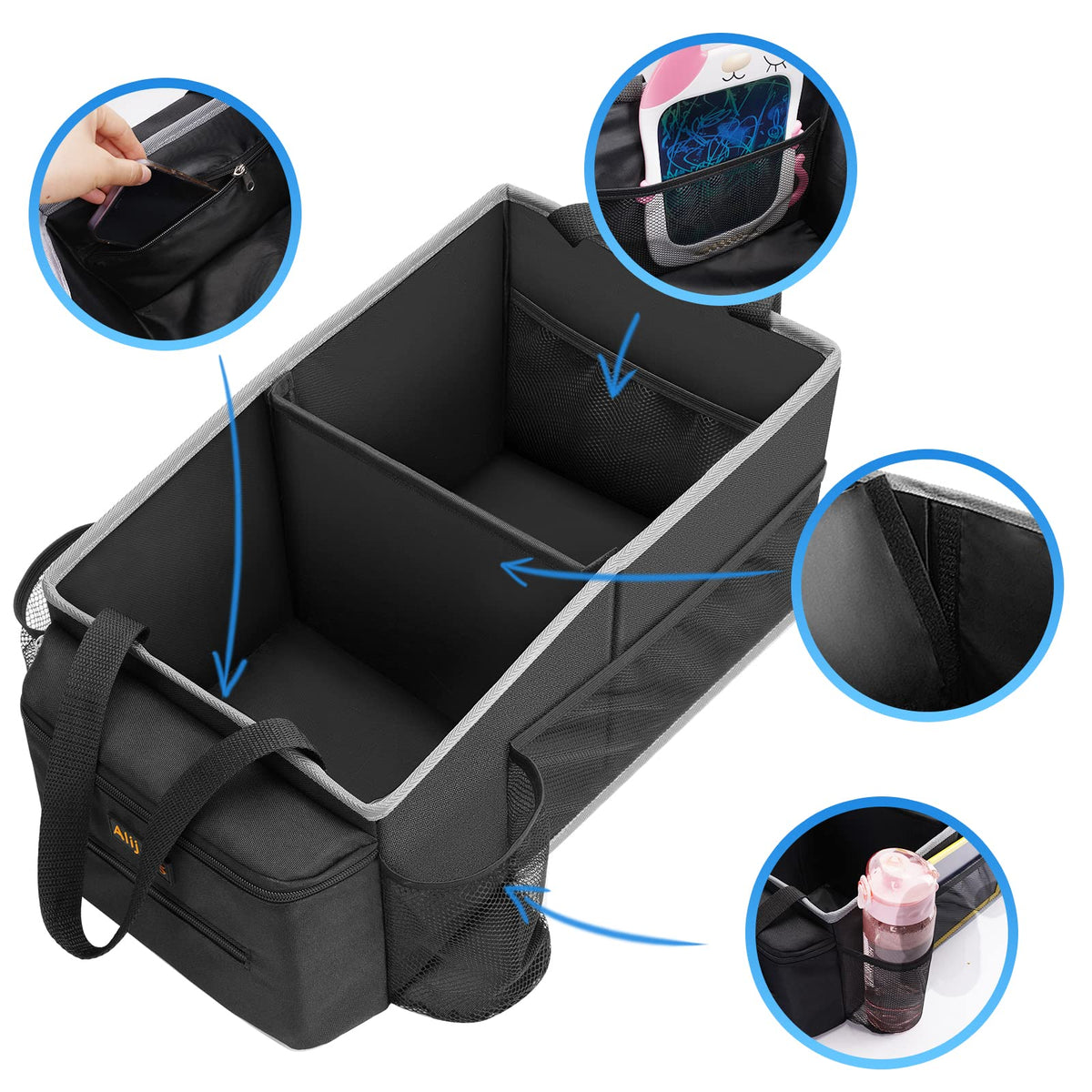 Alijees mounting straps and loops demonstrating secure seat attachment