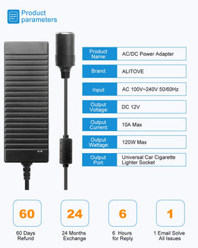 ALITOVE long 13.5ft cable stretched out for flexible placement