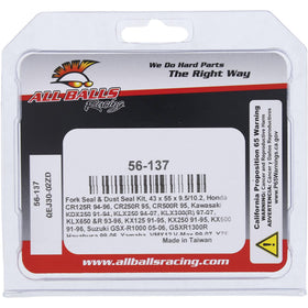 All Balls seals next to ruler showing size and fit verification advantage