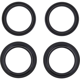 All Balls installed seals on motorcycle fork demonstrating leak protection benefit