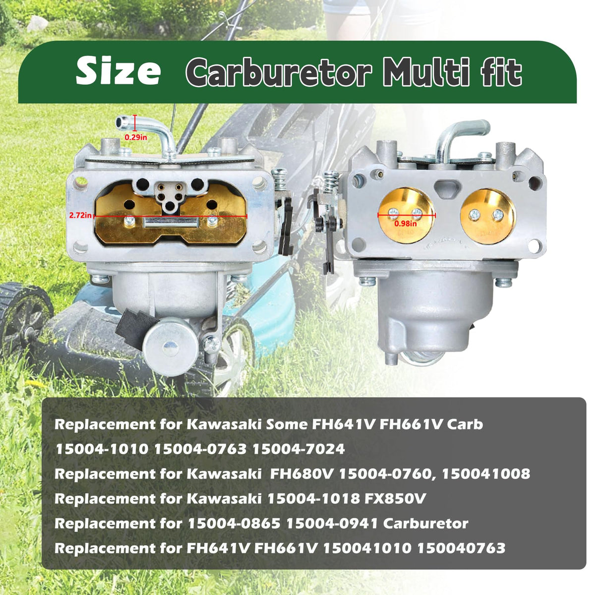 ALL-CARB installed on Kawasaki engine demonstrating proper fit