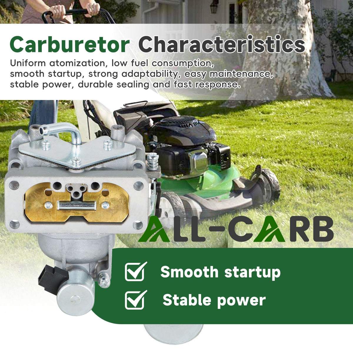 ALL-CARB beside a ruler showing size for confident compatibility check