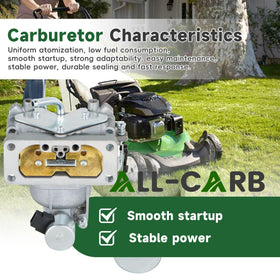 ALL-CARB beside a ruler showing size for confident compatibility check