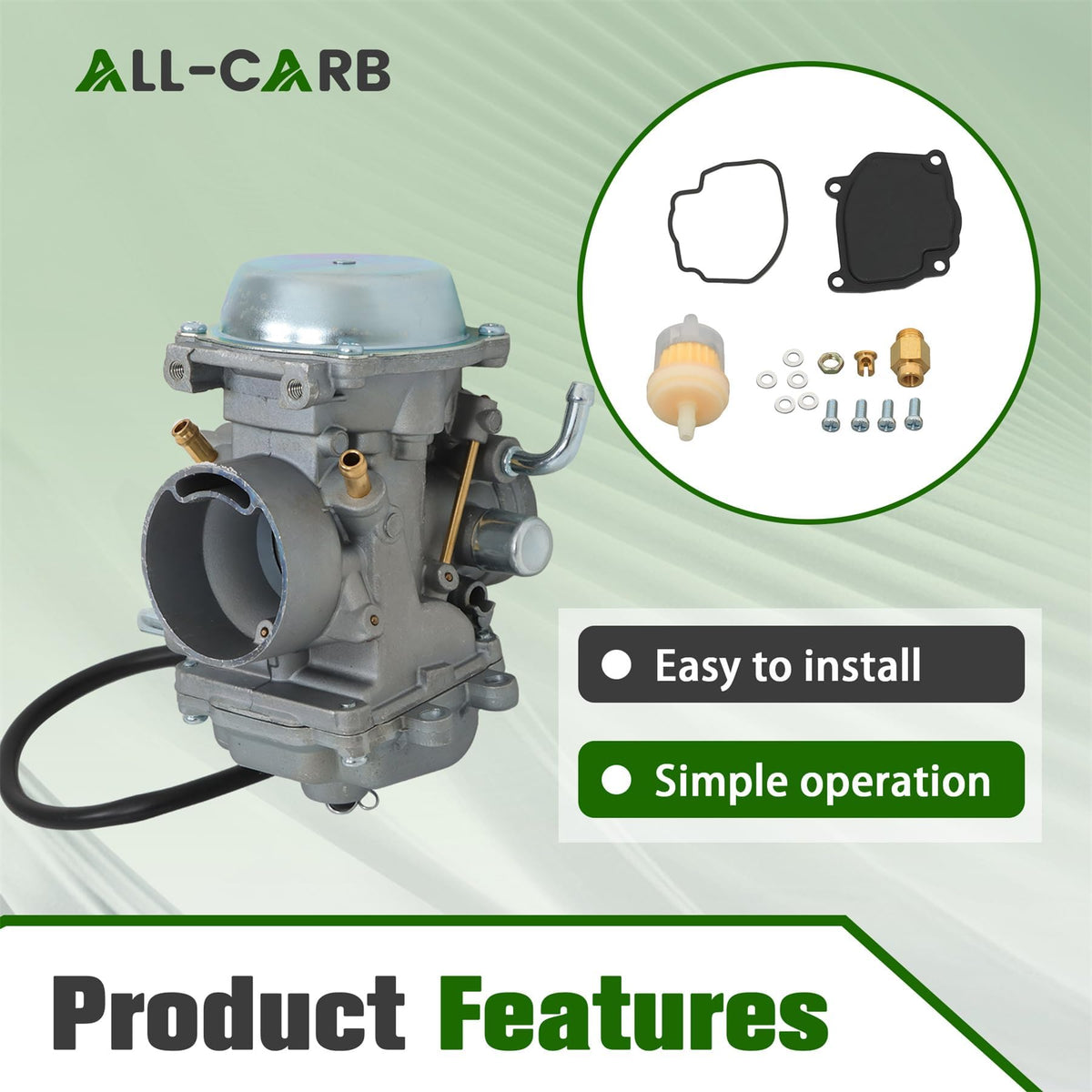 ALL-CARB close-up of throttle bore highlighting precise machining benefit