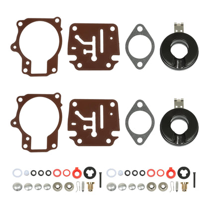 ALL-CARB front packaging showing two carburetor repair kits and benefits