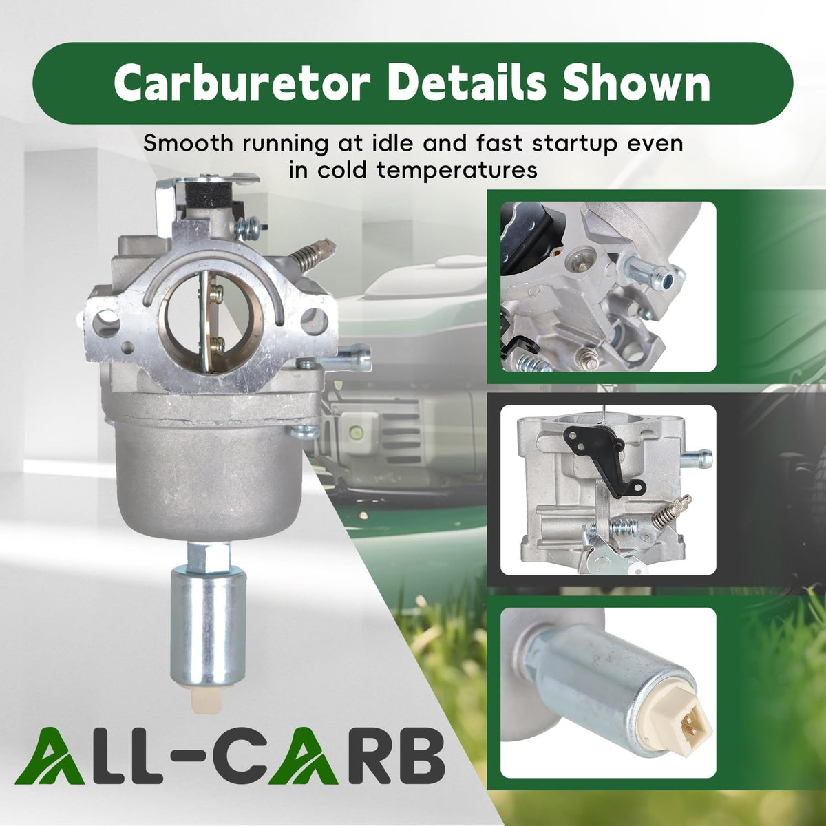 ALL-CARB installed on John Deere engine demonstrating direct replacement fit