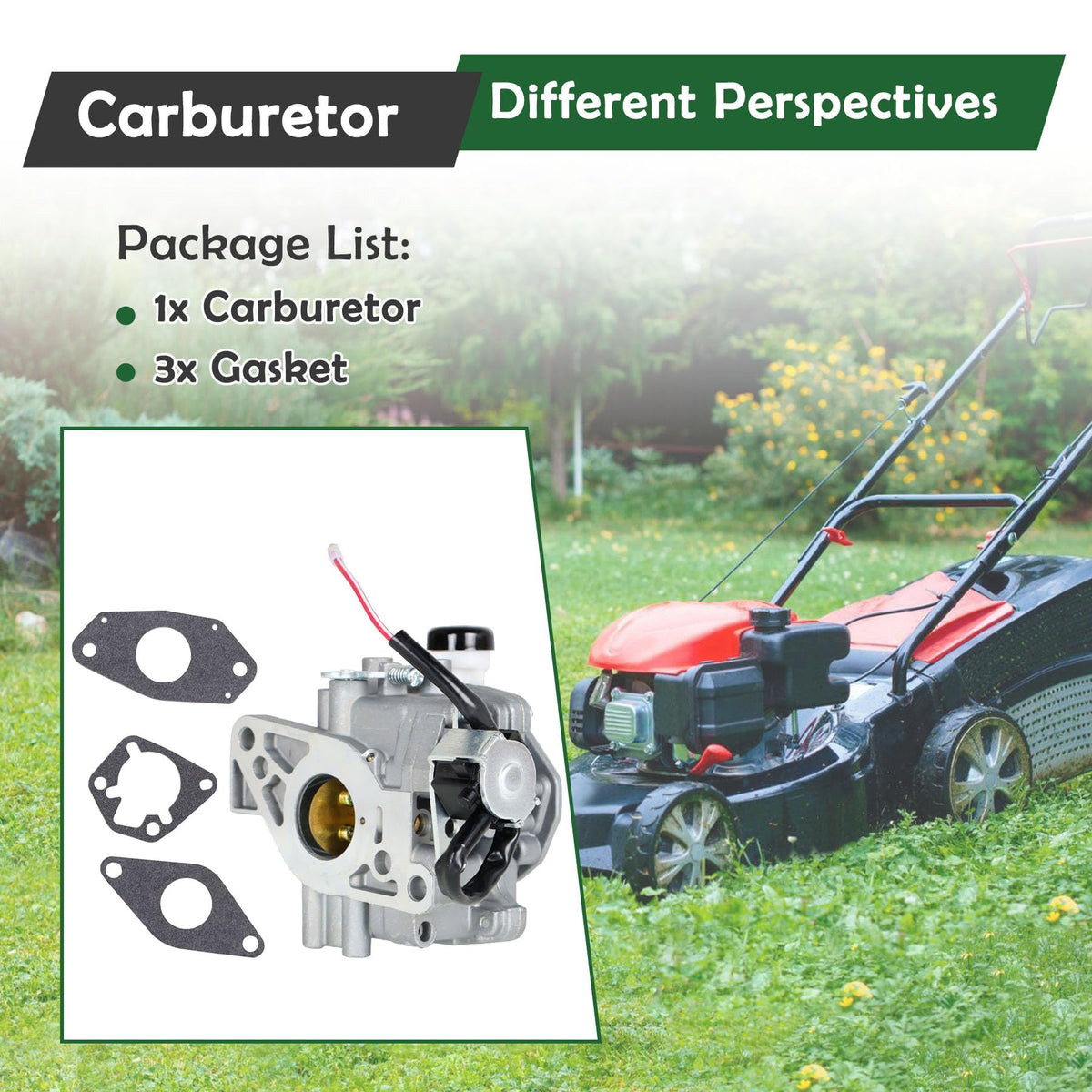 ALL-CARB side profile highlighting throttle linkage for easy installation