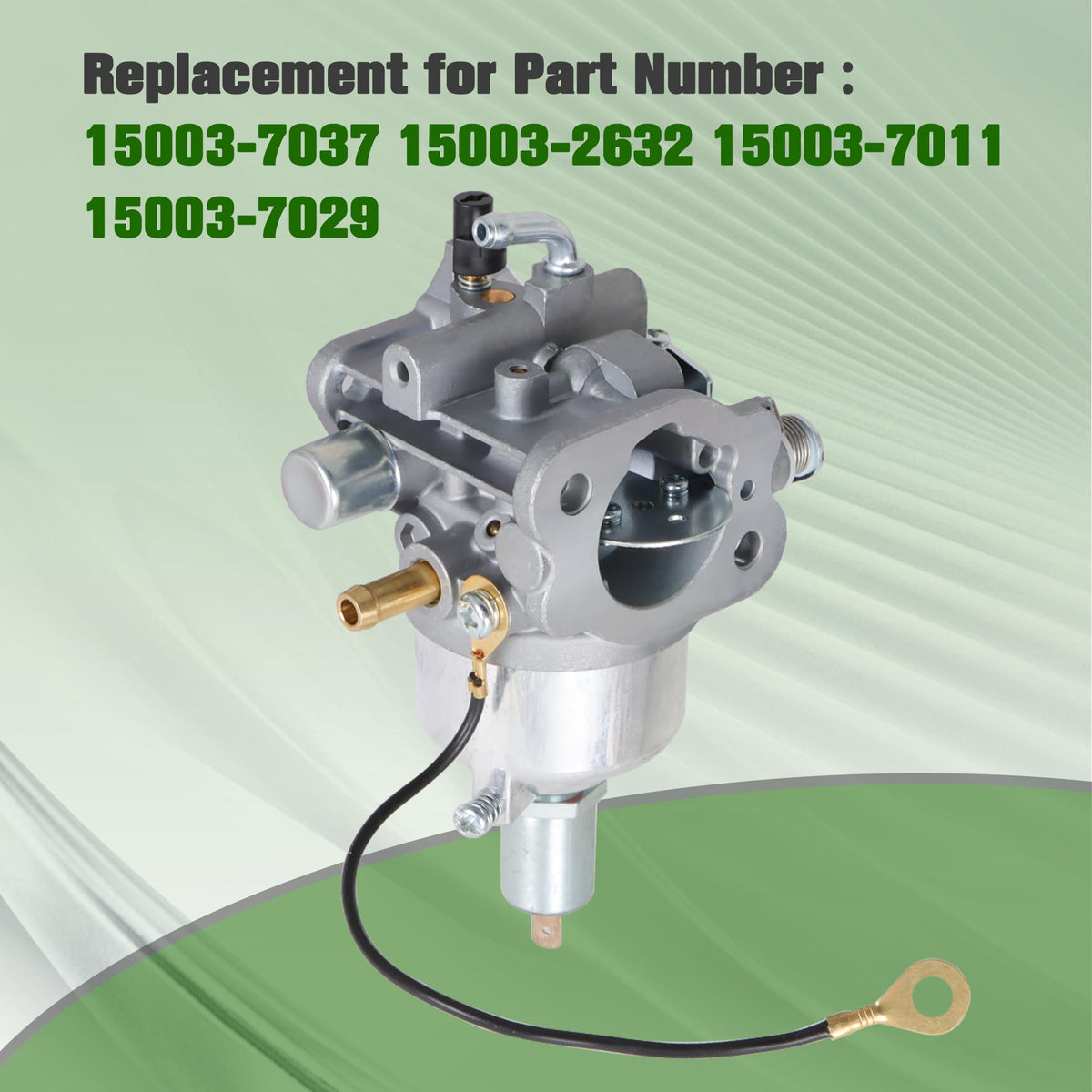 ALL-CARB top view of fuel inlet for clear connection and improved fuel flow