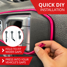 All-Fit Automotive color options spread allowing custom interior accents benefit