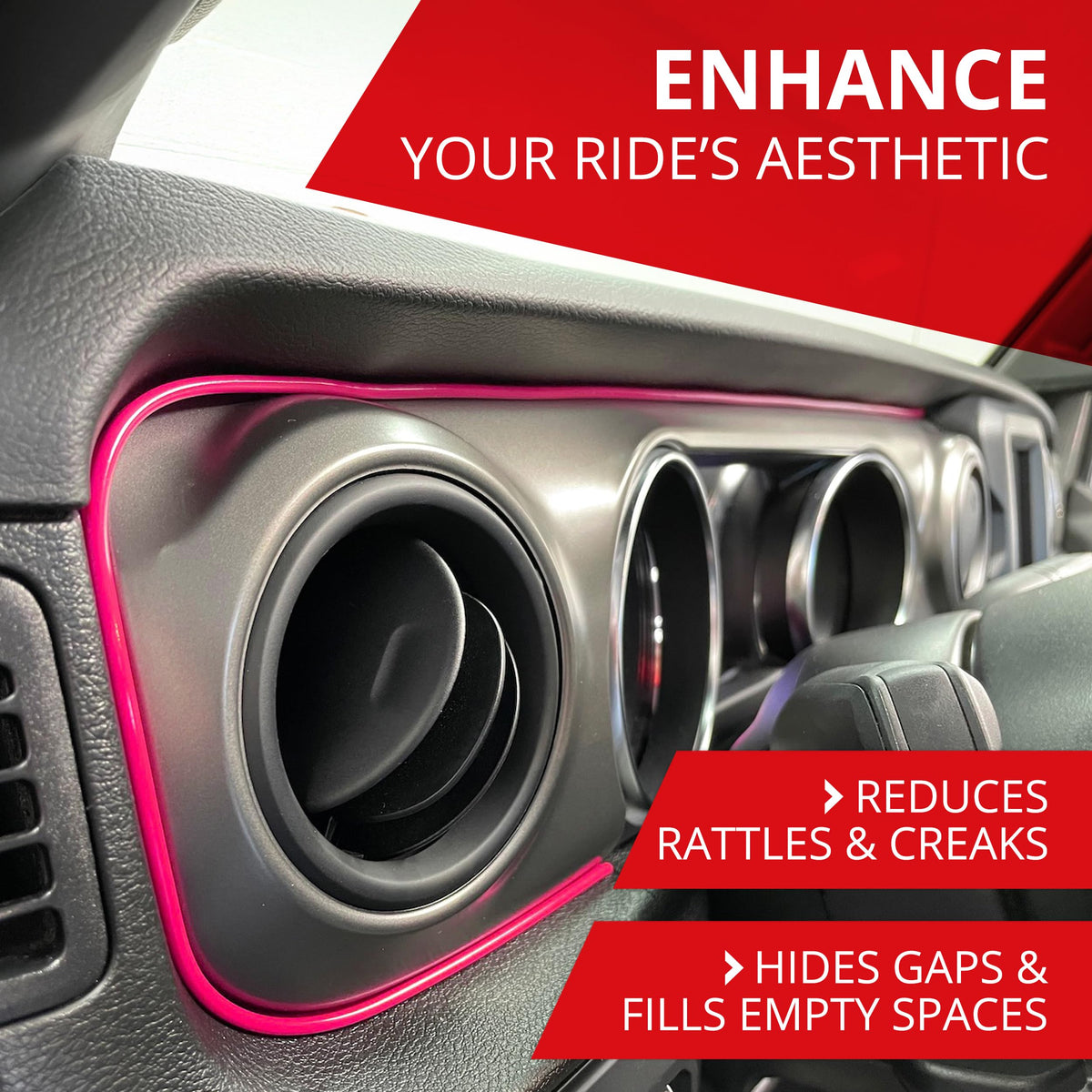 All-Fit Automotive fitted around air vent improving finish and airflow benefit