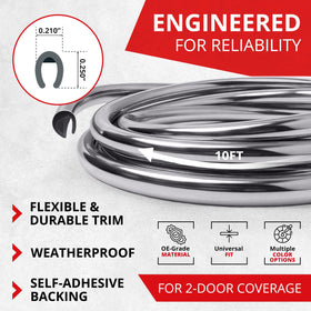 All-Fit Automotive installed on car door edge protecting paint