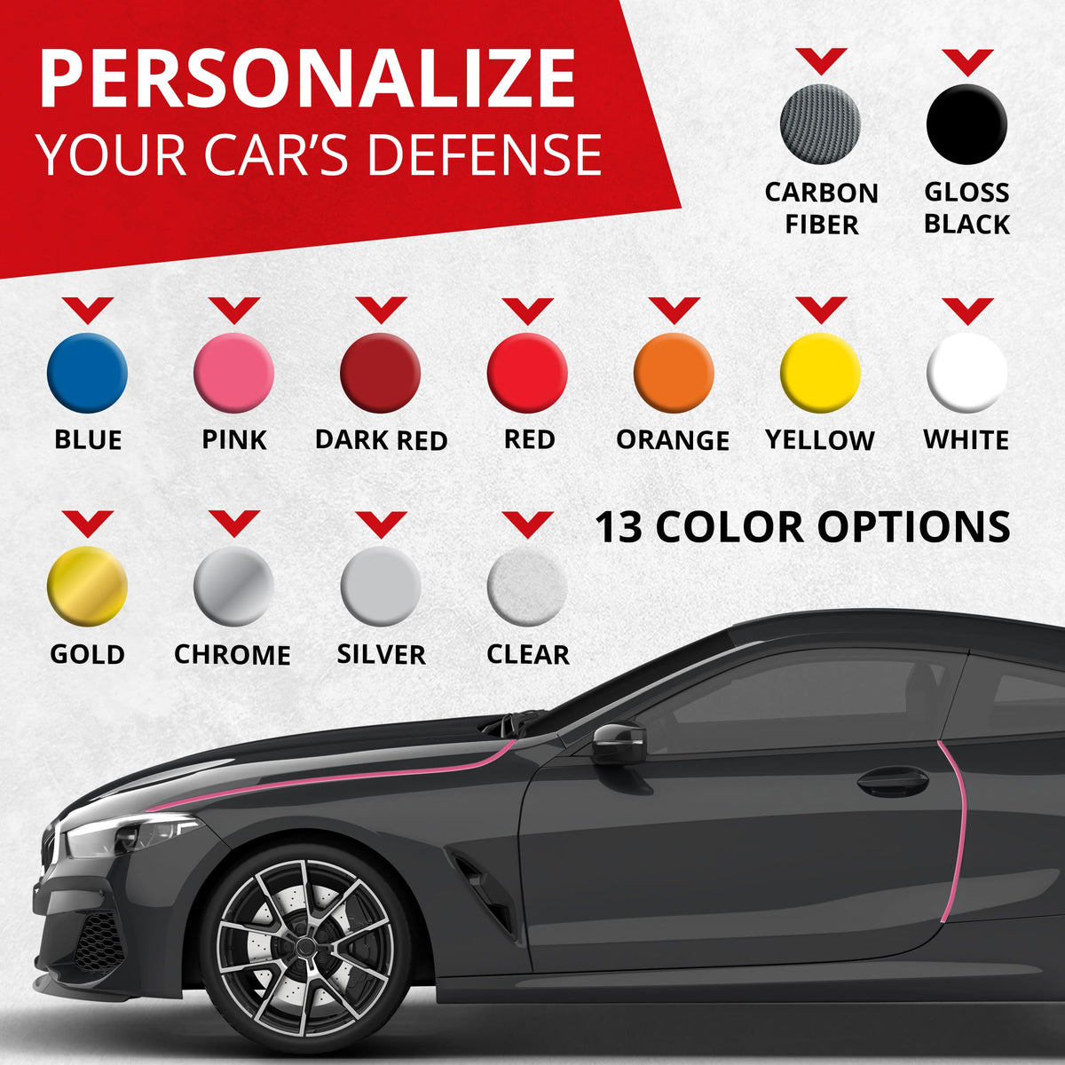 All-Fit Automotive roll beside ruler showing 10 ft length and customizable coverage