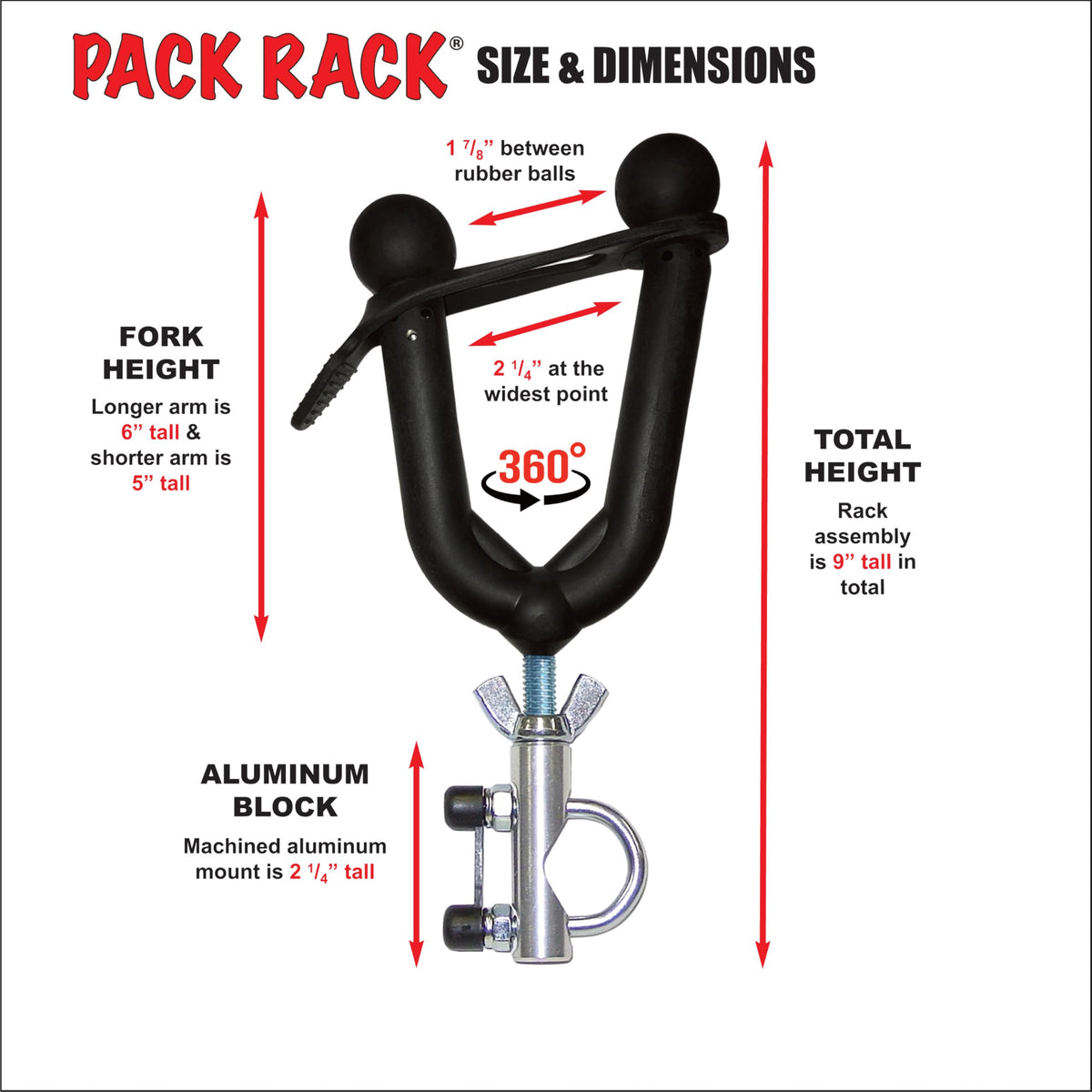 All Rite Pack Rack size comparison next to a shotgun for scale and fit