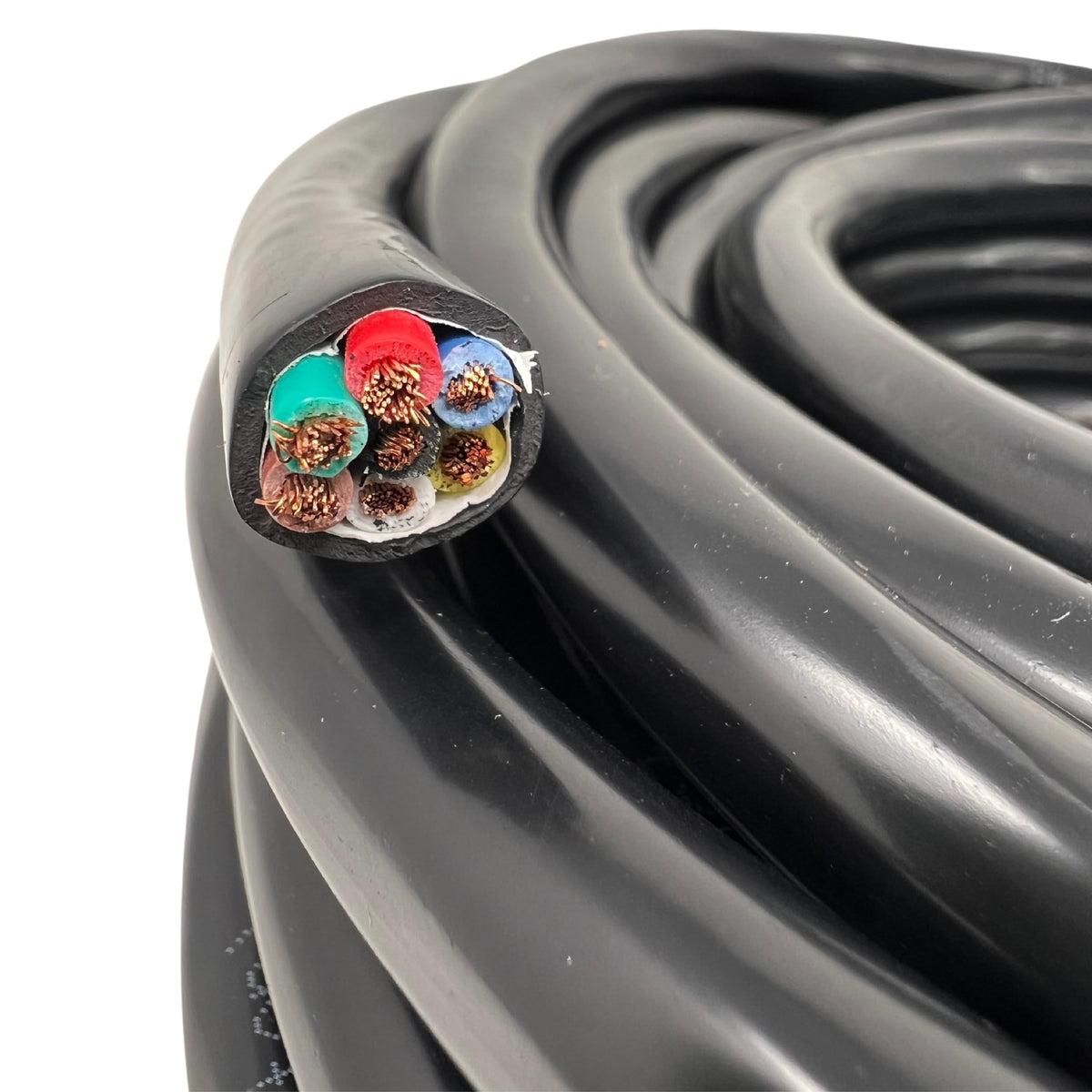 All Star Truck Parts close-up of stranded copper conductors and colored insulation, flexible performance