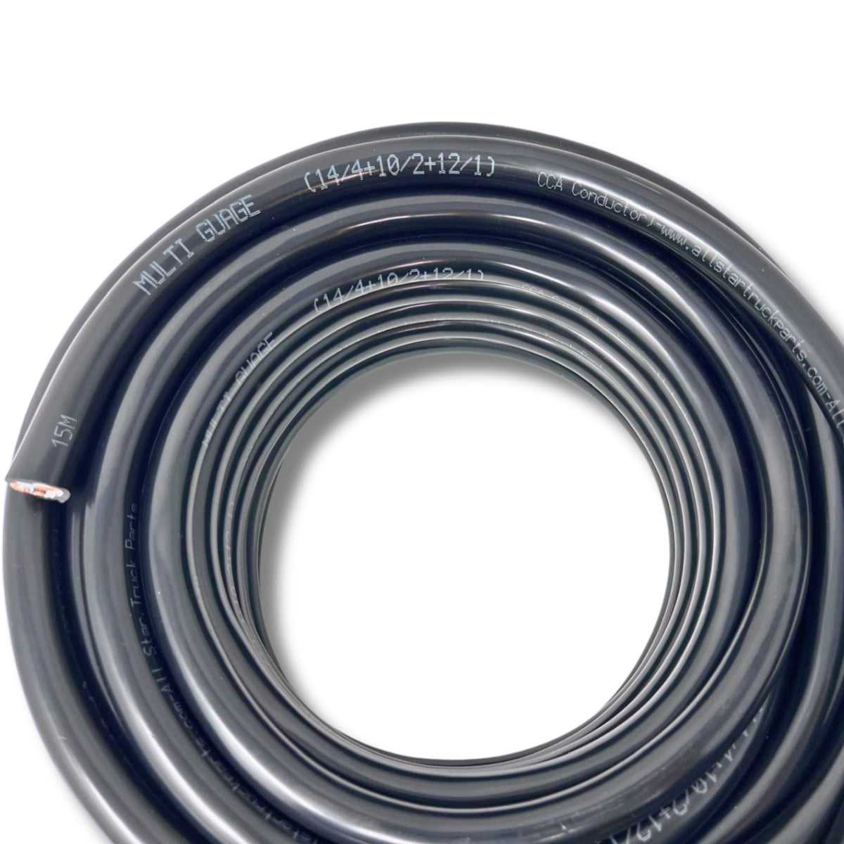 All Star Truck Parts 30ft roll beside ruler showing length and routing ease