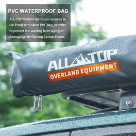 ALL-TOP mounting hardware and L-brackets installed on roof rack providing secure attachment