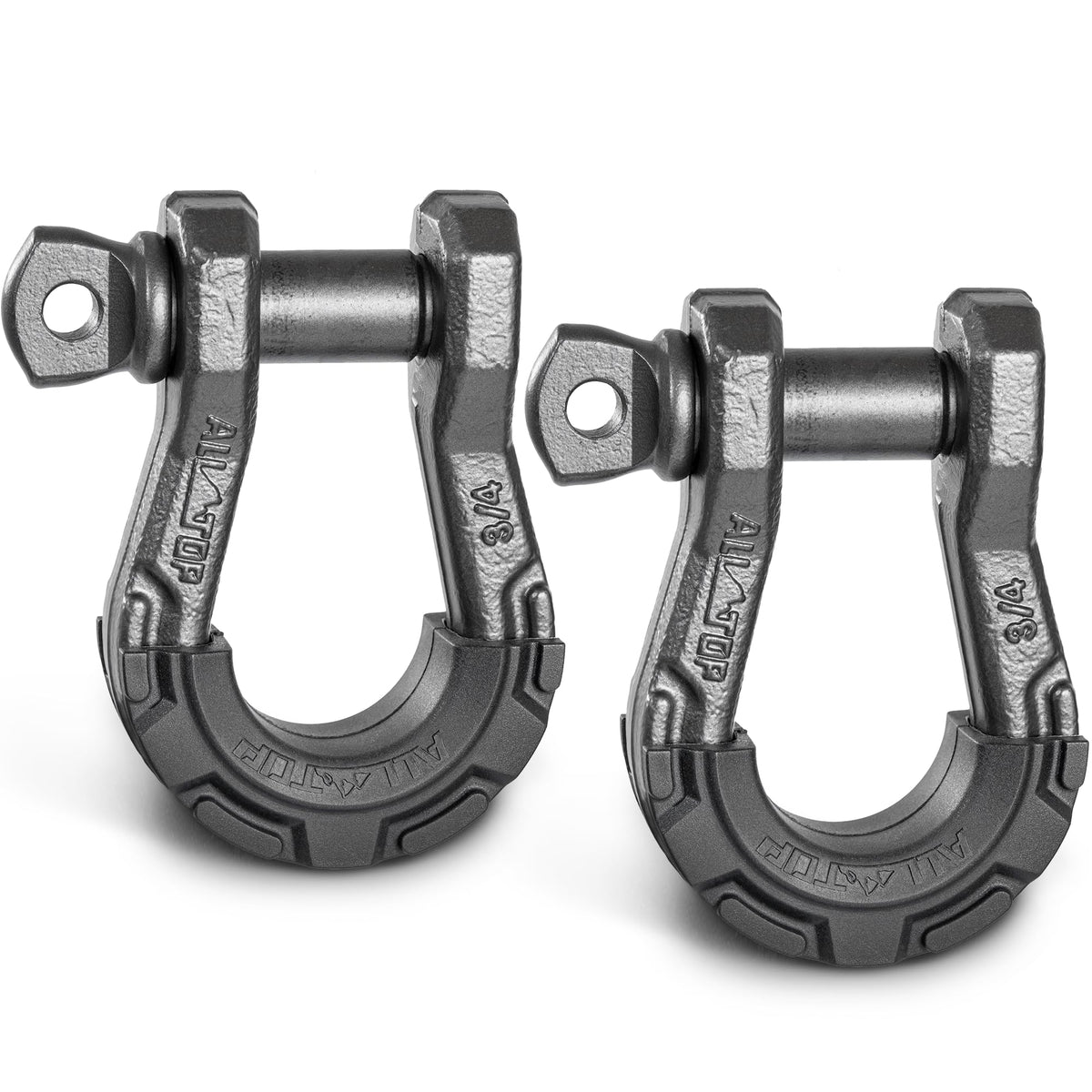ALL-TOP front view of D-ring shackle showing sturdy forged body for reliable recovery
