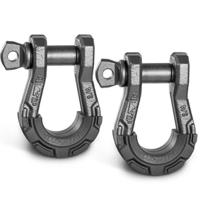 ALL-TOP front view of D-ring shackle showing sturdy forged body for reliable recovery