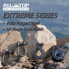 ALL-TOP shackle in offroad recovery showing strength under load during winching