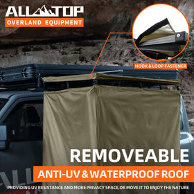 ALL-TOP foldable waterproof mat close-up showing drainage pipe for clean feet