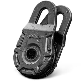 ALL-TOP forged snatch block front view showing robust forged body and secure anchor benefit