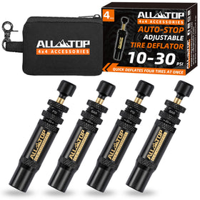ALL-TOP front view of four deflators showing compact kit and quick setup benefit