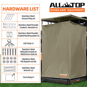 ALL-TOP interior mesh pocket and storage showing organized gear storage benefit