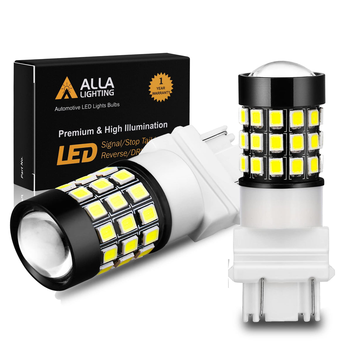 Alla Lighting front packaging showing model and benefits